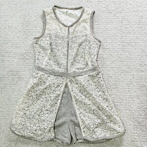 RACHEL Rachel Roy Romper Dress W/ Lace Overlay, Size Med